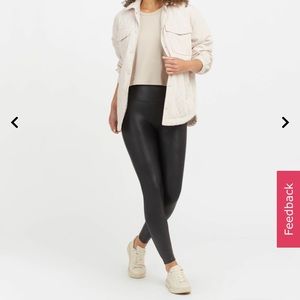 Spanx faux leather leggings